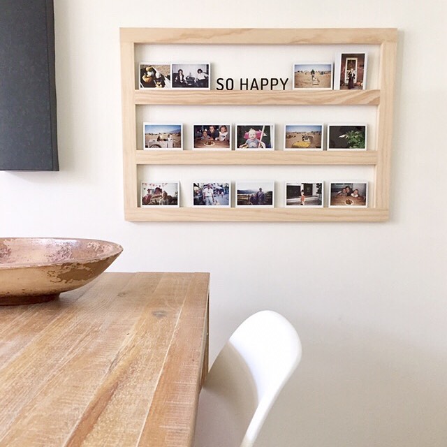 Handmade Wood Photo Display